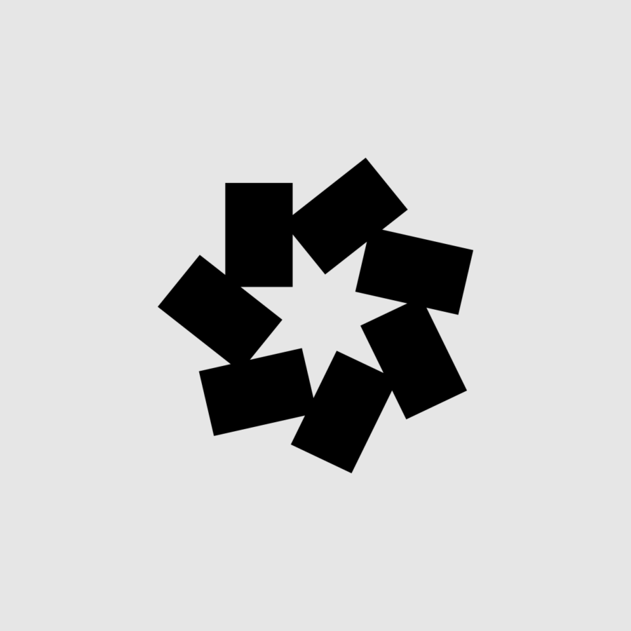 logotyp Europejskiego Miasta Nauki w kolorze czarnym na szarym tle